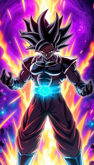 Black Goku Mobile Wallpaper