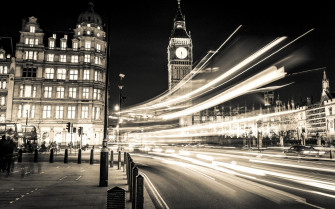 Black And White Lighting Big Ben London Wallpaper