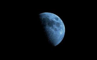 Dark Blue Moon Babes HD Wallpaper
