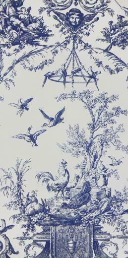 Rockwood Toile Wallpaper A With Classical Theme