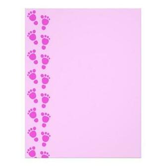 Its A Girl Background Baby Footprint It S