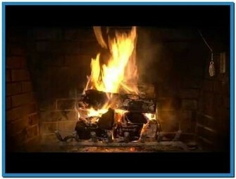 Burning Log Fire Screensaver