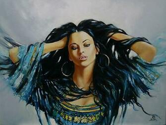 Gypsy 3d Cg Abstract Beautiful Beauty Black