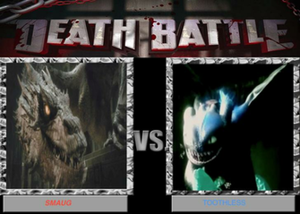 Alpha Toothless Wallpaper Smaug Vs By Leahk90