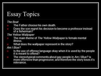 English The Boat Yellow Wallpaper Am I Blue Ppt