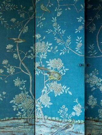 Blue Chinoiserie Wallpaper Citified Spot Search