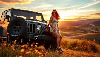 Jeep Wrangler Wallpaper With Chick