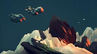 Low Poly Wallpaper Digital Illustration Design Timothy J Reynold