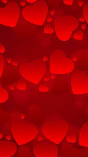Valentine Day Hearts Wallpaper For iPhone X