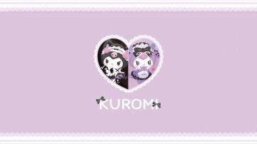 Be Positive Kuromi Tsundere Cafe Desktop Wallpaper