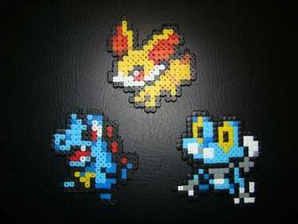 Fennekin Totodile Froakie Pokemon Hama Beads By Nidoran4886 On