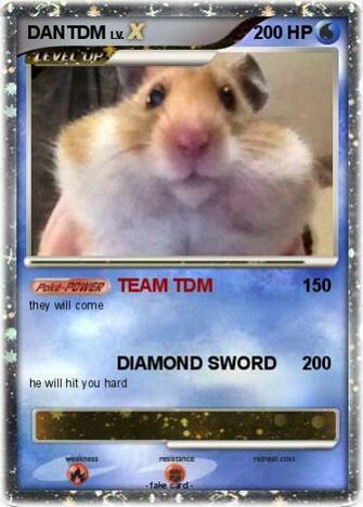 Pok Mon Dantdm Team Tdm My Pokemon Card
