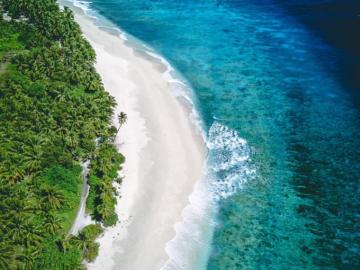 Tropical Beach Top Sea Coast Wallpaper HD Image Picture