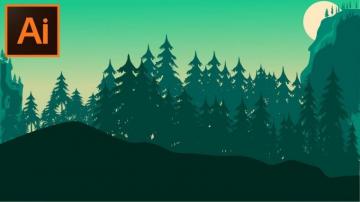 Adobe Illustrator Cc Tutorial Make A Forest Background