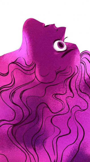 Lore Olympus Webtoon Persephone Minimalist Wallpaper