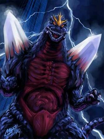 Space Godzilla With Image Kaiju Monsters