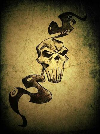 Smoking Skull By Avikdey