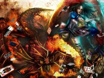 Amr Alice Vs Jabberwocky Wallpaper By Sangrde