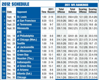 Lions Schedule