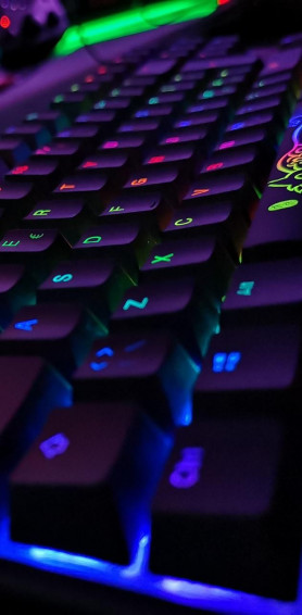 Gaming Rgb Keyboard Wallpaper By Aqozatm