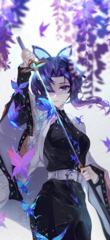 Shinobu Kocho Anime Art iPhone Xs X