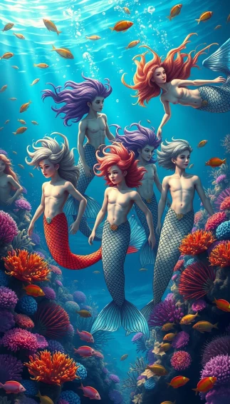 Mermen Wallpaper