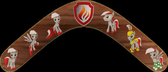 Knight Fire Boomerang By Out Buck Pony