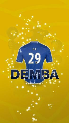 Demba Ba Chelsea iPhone Wallpaper