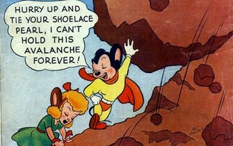 Comic Wallpaper Vintage Mighty Mouse