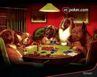 Dogs Playing Poker Wallpaper