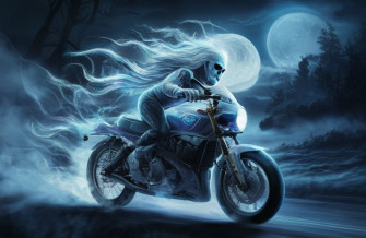 Blue Ghost Rider Wallpaper