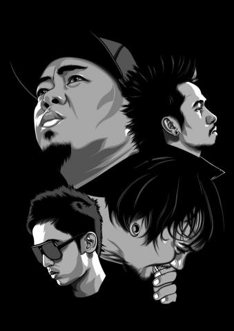 Band Portrait Illustrations On