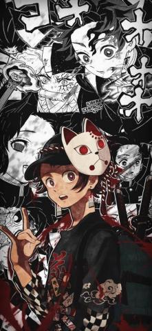 Mobile Wallpaper Tanjiro Kamado Demon Slayer By Maruueu