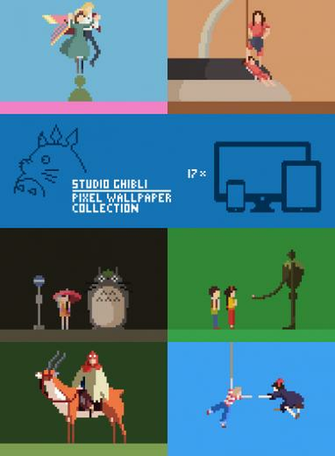 Ghibli Pixel Wallpaper Pack By Scuzy