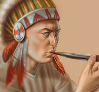 Grand Cherokee Indian Chief By Great Master