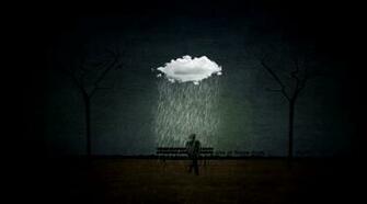 Could Rain Creative HD Wallpaper Mobile