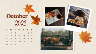 Customizable Autumn Desktop Wallpaper Templates