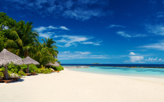 Tropical Maldives Beach 4k Wallpaper HD