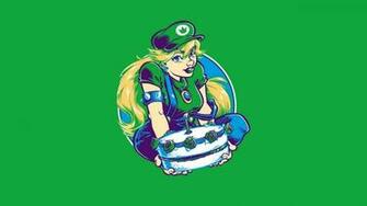 Green Mario Peach Luigi Wallpaper