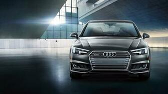 Audi A4 Front Full HD Wallpaper Black