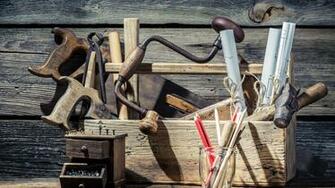 Wallpaper Toolbox Tools Wood Board UHD 5k Picture Image