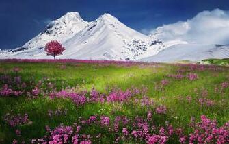 Snow Mountains Landscape Wallpaper HD