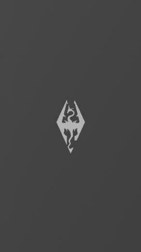 The Elder Scrolls Sign Dragon Background Wallpaper