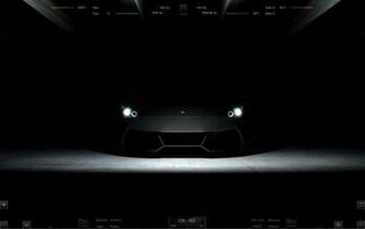 Lamborghini Black Windows7 Rainmeter Theme