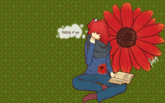 Wallpaper Thinking Of You By Parfaitbunny