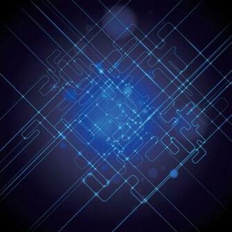 Abstract Blue Science Technology Background Vector