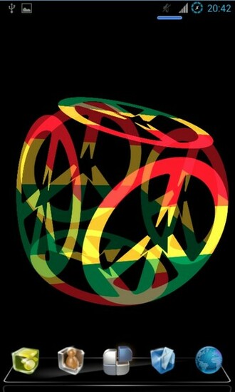 Peace Symbol Live Wallpaper 3d Screenshot