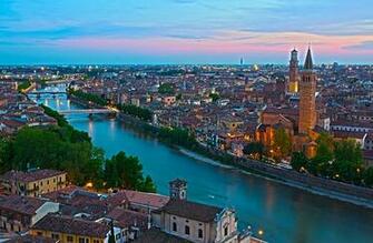 Wallpaper Verona Italy Megapolis Borgo Trento Canal Rivers Horizon