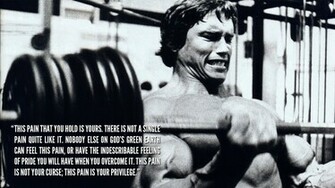 Arnold Schwarzenegger Quote Wallpaper