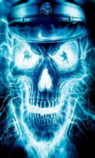 Blue Skull Jpg Phone Wallpaper By Twifranny